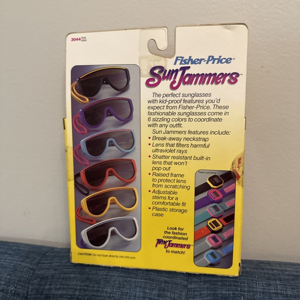1986 Fisher-Price Sun Jammers Sunglasses Purple/Pink NIP • Vintage 80s •  NOS - Picture 5 of 6